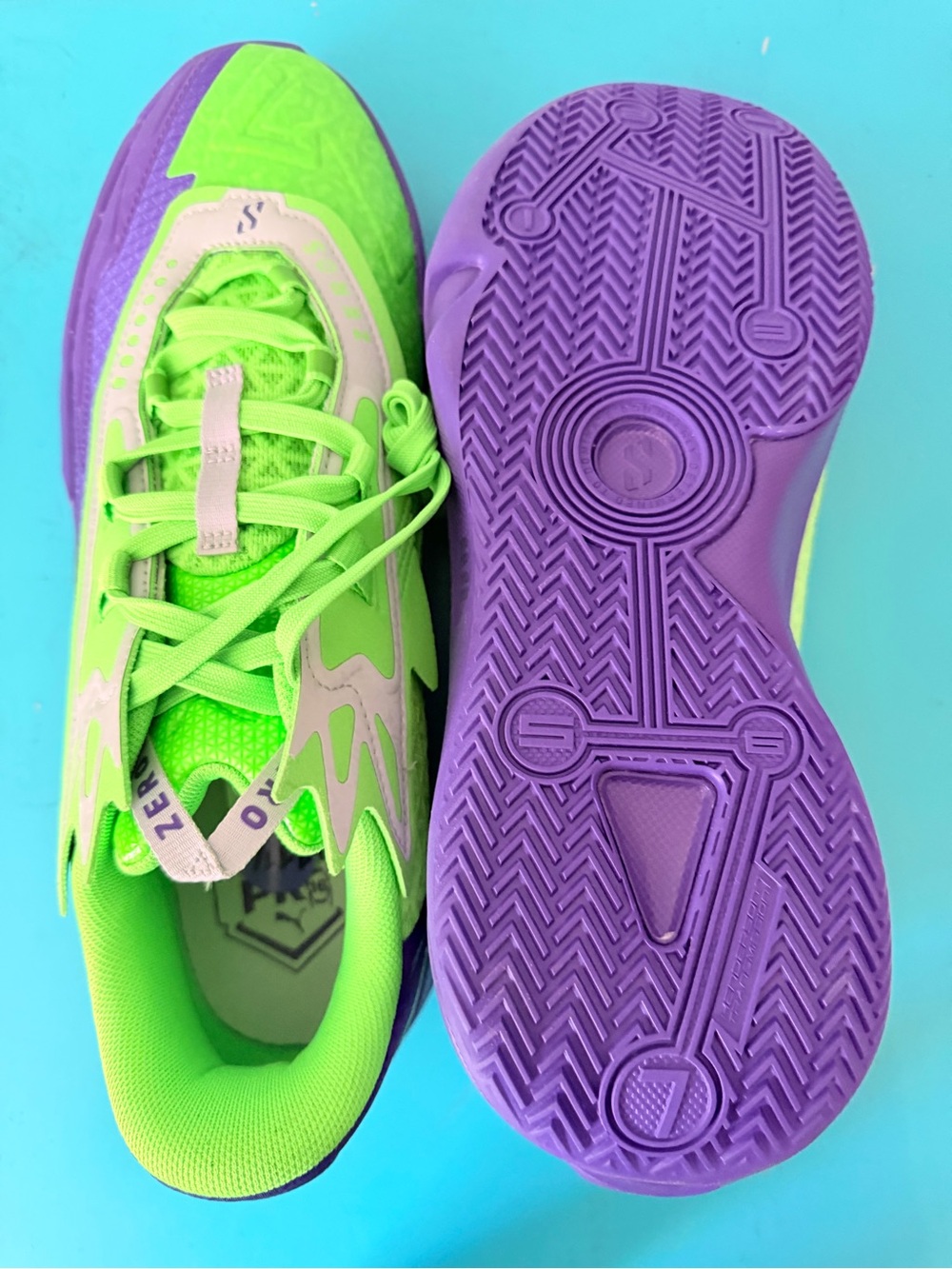 Buzz Lightyear Neon Green & Purple Athletic Sneakers